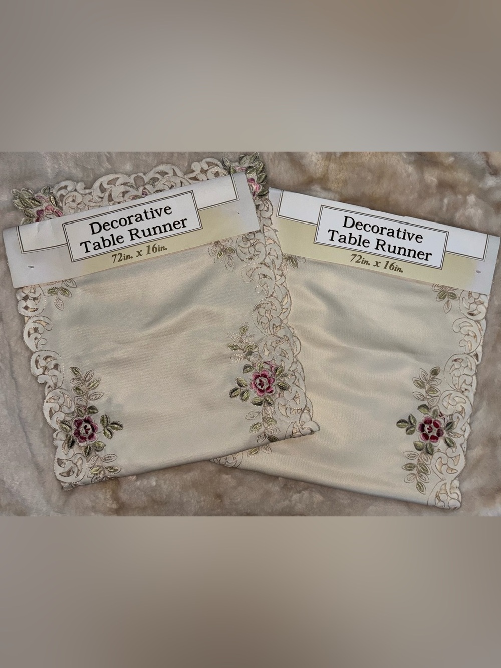 Decorative Table Runner Pack of 2 NWT
